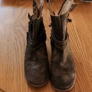 Bed Stu Rustic Brown Ankle Booties